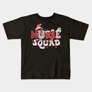 Groovy Nurse Squad Christmas Kids T-Shirt